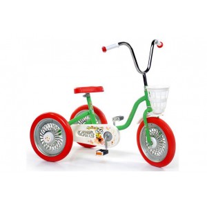 SPARITE triratukas su grandininiu mechanizmu (žalia/raudona)